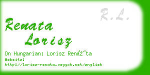 renata lorisz business card